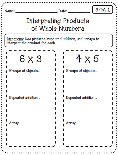 Common Core Worksheets (3rd Grade Edition) - Create Teach ...