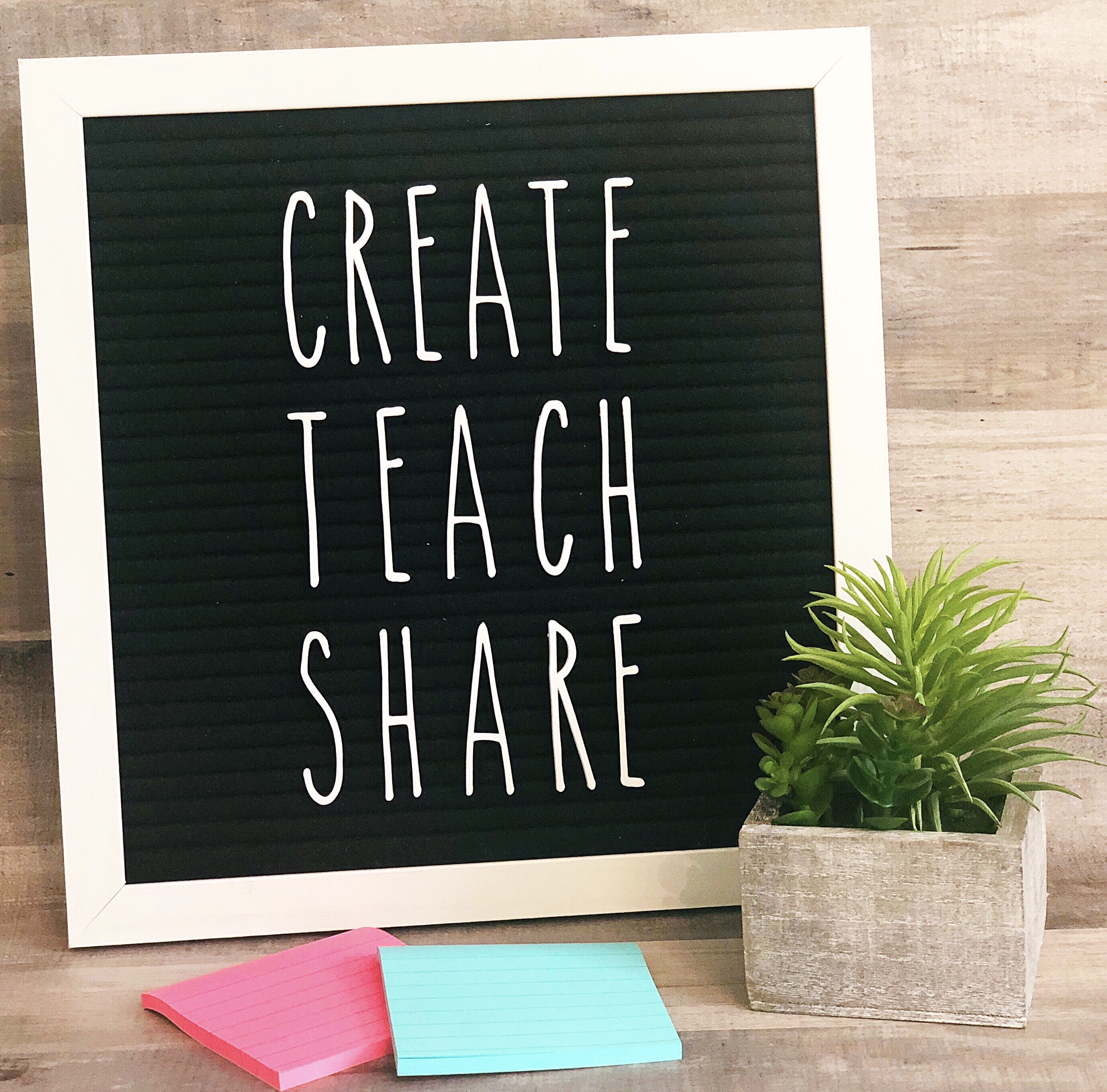 create teach share