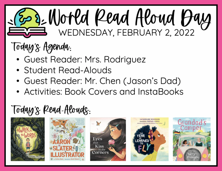 Celebrate World Read Aloud Day Create Teach Share