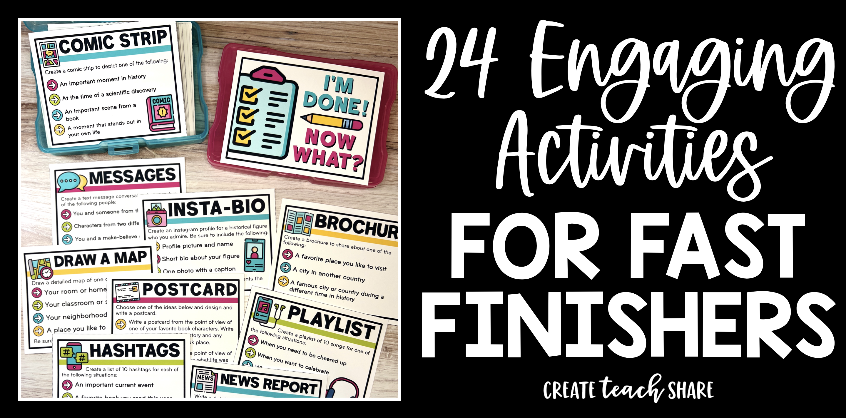 24 Engaging Activities for Fast Finishers